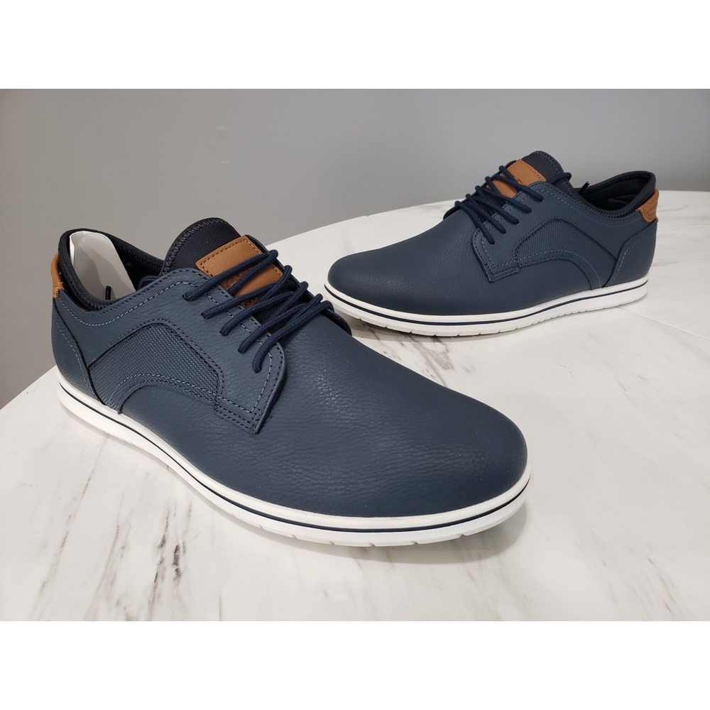 NEW NO BOX SIZE 7.5 MENS Aldo Drymos-001 NAVY BLUE Shoes Dress Sneakers Work
